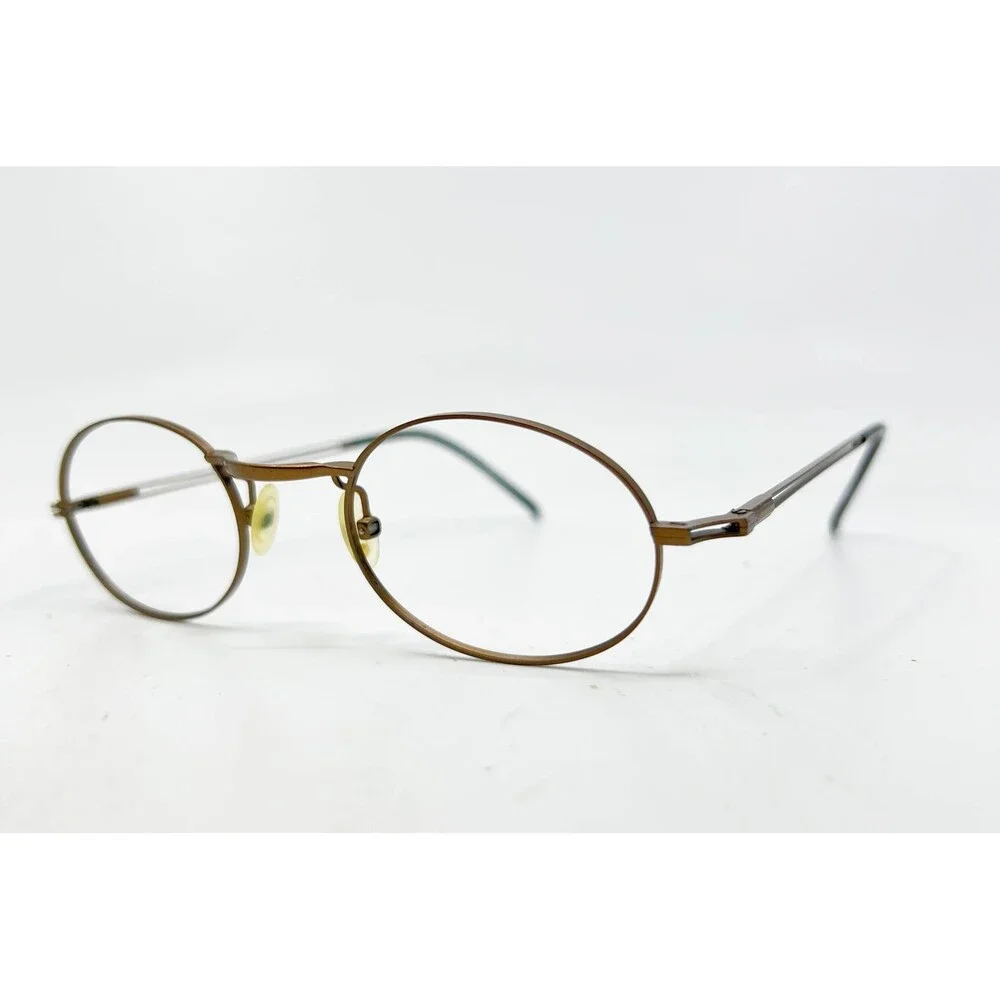Airlight Eyeglasses Women Brown Oval Metal Frame 46-23-140 France 31131